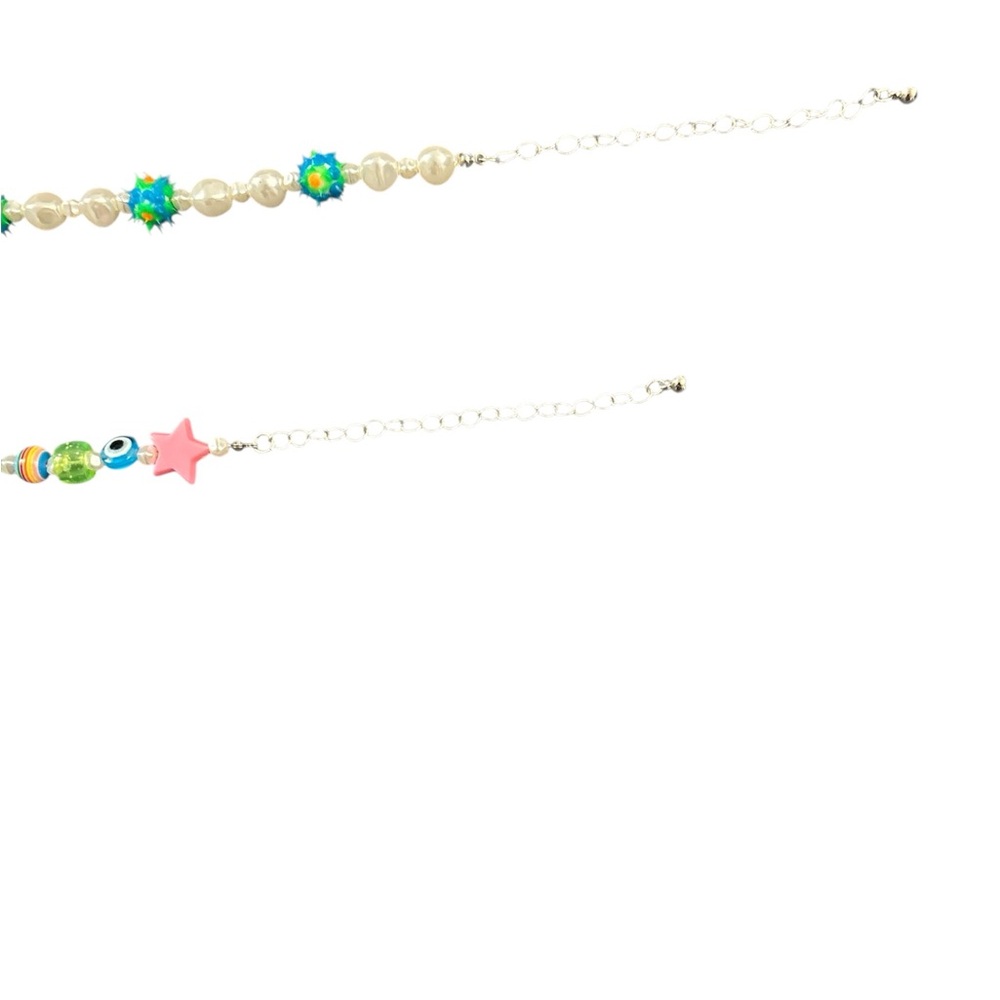 Y2K Colorful Beaded layered Necklaces - Picture 5 of 5